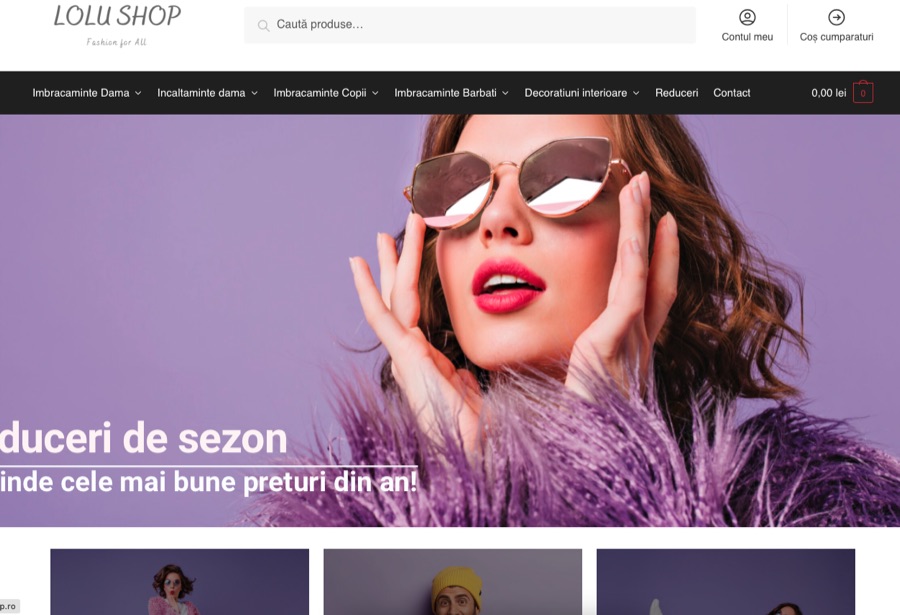 Site LoluShop.ro