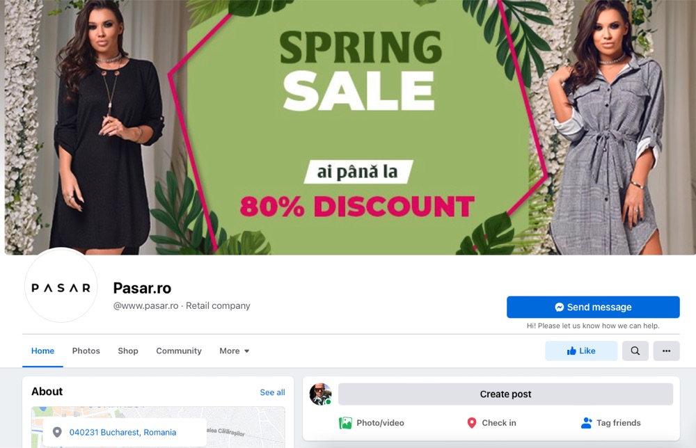 Pagina Pasar.ro
