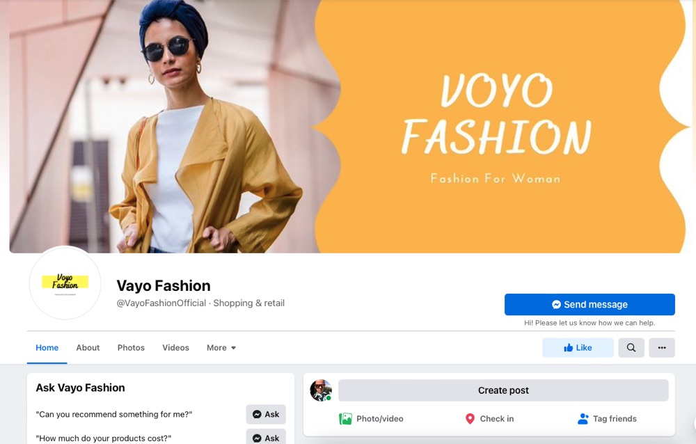 Pagina Vayo Fashion